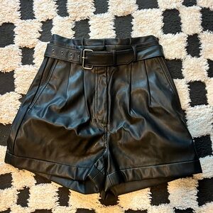 Express Faux Leather High waisted Shorts